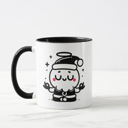 Zen Santa – Cute Meditating Santa Claus Holiday Tasse (Links)