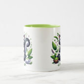 Zen Scent Meditation Skunk Zweifarbige Tasse (Mittel)