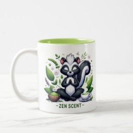 Zen Scent Meditation Skunk Zweifarbige Tasse