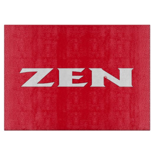 Zen-Scheiben Schneidebrett (Vorderseite)