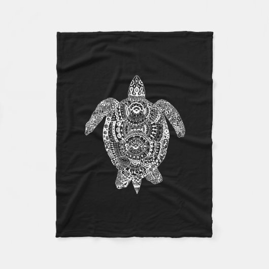 Zen-Schildkröte Fleecedecke (Vorderseite)