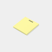 Zen-schwarz-gelbe Notizblöcke Post-it Klebezettel (angewinkelt)
