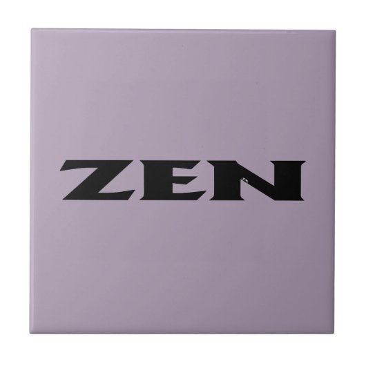Zen schwarz graue kleine Fliese (Vorderseite)