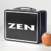 Zen-Schwarz-Lunchbox Metall Brotdose (Beispiel)