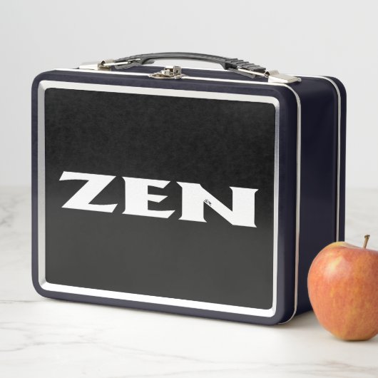 Zen-Schwarz-Lunchbox Metall Brotdose (Beispiel)