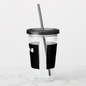 Zen schwarz schwarzer Acryltumbler Acryltrinkbecher (Links)