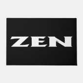 Zen-Schwarz-Türmchen Fußmatte (Vorderseite)