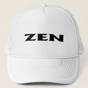 Zen Schwarz Weiß Schaumstoff Trucker-Mütze Truckerkappe