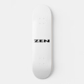 Zen Schwarz-weiß Skateboard (Vorderseite)