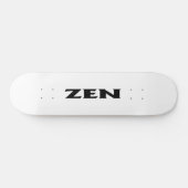 Zen Schwarz-weiß Skateboard (Horizontal)