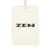 Zen-Schwarz-weiße Autoluftkühler Autolufterfrischer (Rückseite)