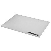 Zen-Schwarz-weiße Glasschneidplatte Schneidebrett (Ecke)