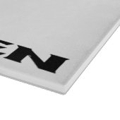 Zen-Schwarz-weiße Glasschneidplatte Schneidebrett (Ecke)