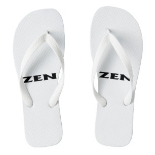 Zen-Schwarz-weiße Weitwinkeltreppen Badesandalen