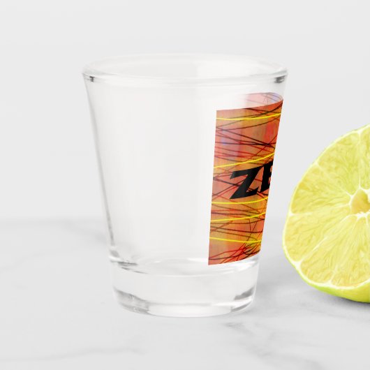 Zen-Schwarzdrahtschicht Schnapsglas (Links)