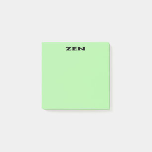 Zen-schwarze grüne Notizblöcke Post-it Klebezettel