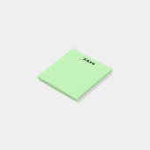Zen-schwarze grüne Notizblöcke Post-it Klebezettel (angewinkelt)