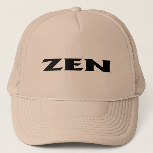 Zen schwarze Khaki-Schaumstoff-Trucker-Mütze Truckerkappe