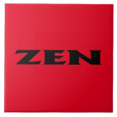 Zen schwarzen roten großen Fliesen (Vorderseite)