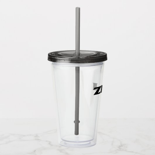 Zen schwarzer Acryltumbler Acryltrinkbecher (Rechts)