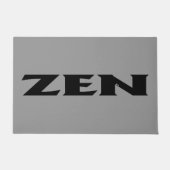 Zen-Schwarzgraumatte Fußmatte (Vorderseite)