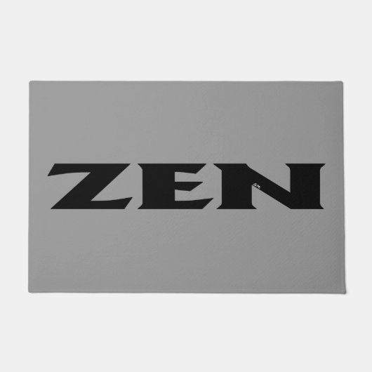 Zen-Schwarzgraumatte Fußmatte (Vorderseite)