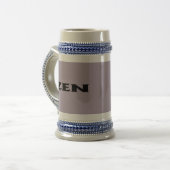 Zen-Schwarzgraustein Bierglas (Vorderseite Links)