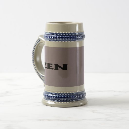 Zen-Schwarzgraustein Bierglas (Vorderseite Links)
