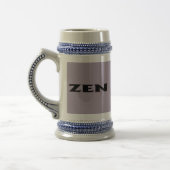 Zen-Schwarzgraustein Bierglas (Links)