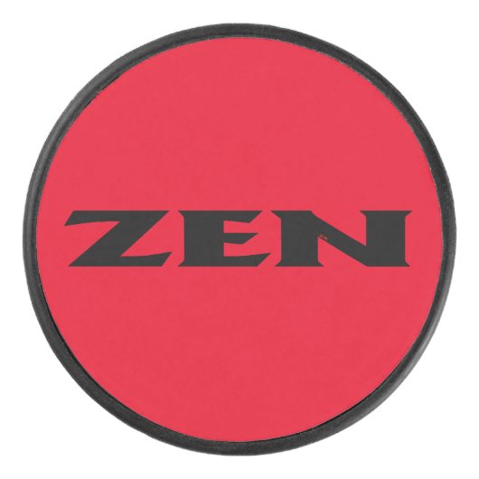 Zen-Schwarzhockeypuck Eishockey Puck (Vorderseite)