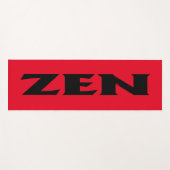 Zen-Schwarzroter Trainingsmatte Yogamatte (Vorderseite (Horizontal))