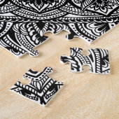 Zen-Schwarzweiss-Mandala Puzzle (Seite)