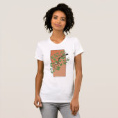 Zen Serenity: Minimalist Ginkgo Tree T-Shirt (Vorne ganz)