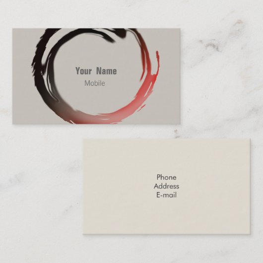 Zen Sketch Visitenkarte (Vorne/Hinten)