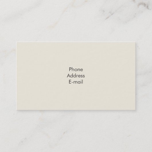 Zen Sketch Visitenkarte (Rückseite)