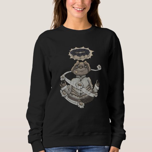 Zen Sloth Sweatshirt (Vorderseite)