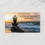 Zen Spirituelle Wellness Meditation Yoga Instructo Visitenkarte (Vorderseite)