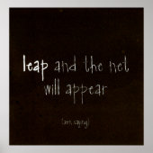 Zen-Sprichwort Poster (Vorne)