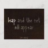 Zen-Sprichwort Postkarte (Vorderseite)