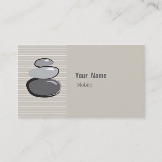 Zen Stacks Sketch Visitenkarte (Vorderseite)