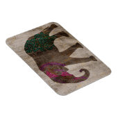 Zen-Stamm-asiatischer Elefant Magnet (Rechte Seite)
