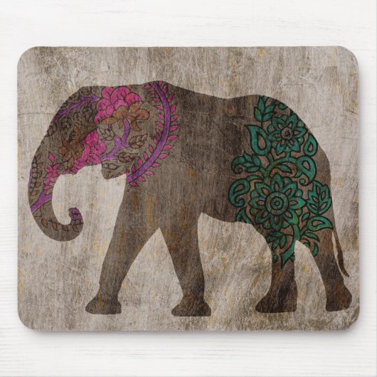 Zen-Stamm-asiatischer Elefant Mousepad (Vorne)