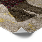 Zen-Stammeselephant Poster (Ecke)