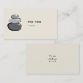 Zen Staplungssteinskizze Visitenkarte (Vorne/Hinten)