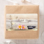 Zen-Steine, Blume, Goldene Bäume Frauen Silhouette (Insitu)