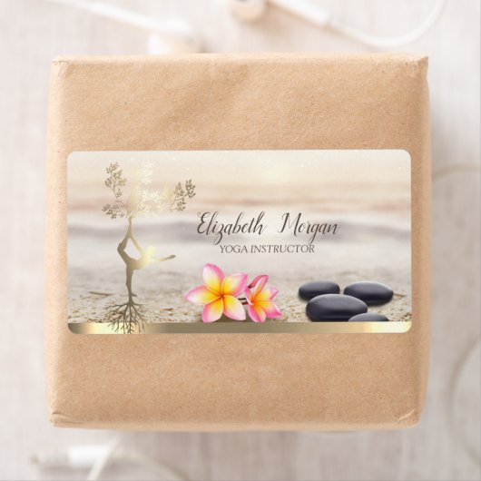 Zen-Steine, Blume, Goldene Bäume Frauen Silhouette (Insitu)