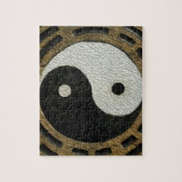 Zen-Steine mit Yin und Yang Puzzle