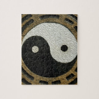 Zen-Steine mit Yin und Yang Puzzle