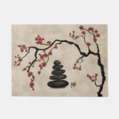 Zen Steine Sakura Baum Fußmatte (Vorderseite)