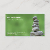 Zen-Steine Visitenkarte (Rückseite)